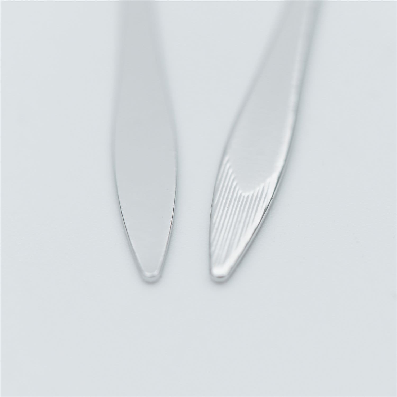 10pcs Silver tone Long Bar Charms 48mm, Rhodium plated Brass Stick Pendants (GB-633)