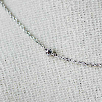 Silver tone Satellite Chains, 1.2mm Chain with 3mm Round Beads, Rhodium plated Brass Beaded Cable Chain (#LK-225-2)/ 1 Meter=3.3 ft