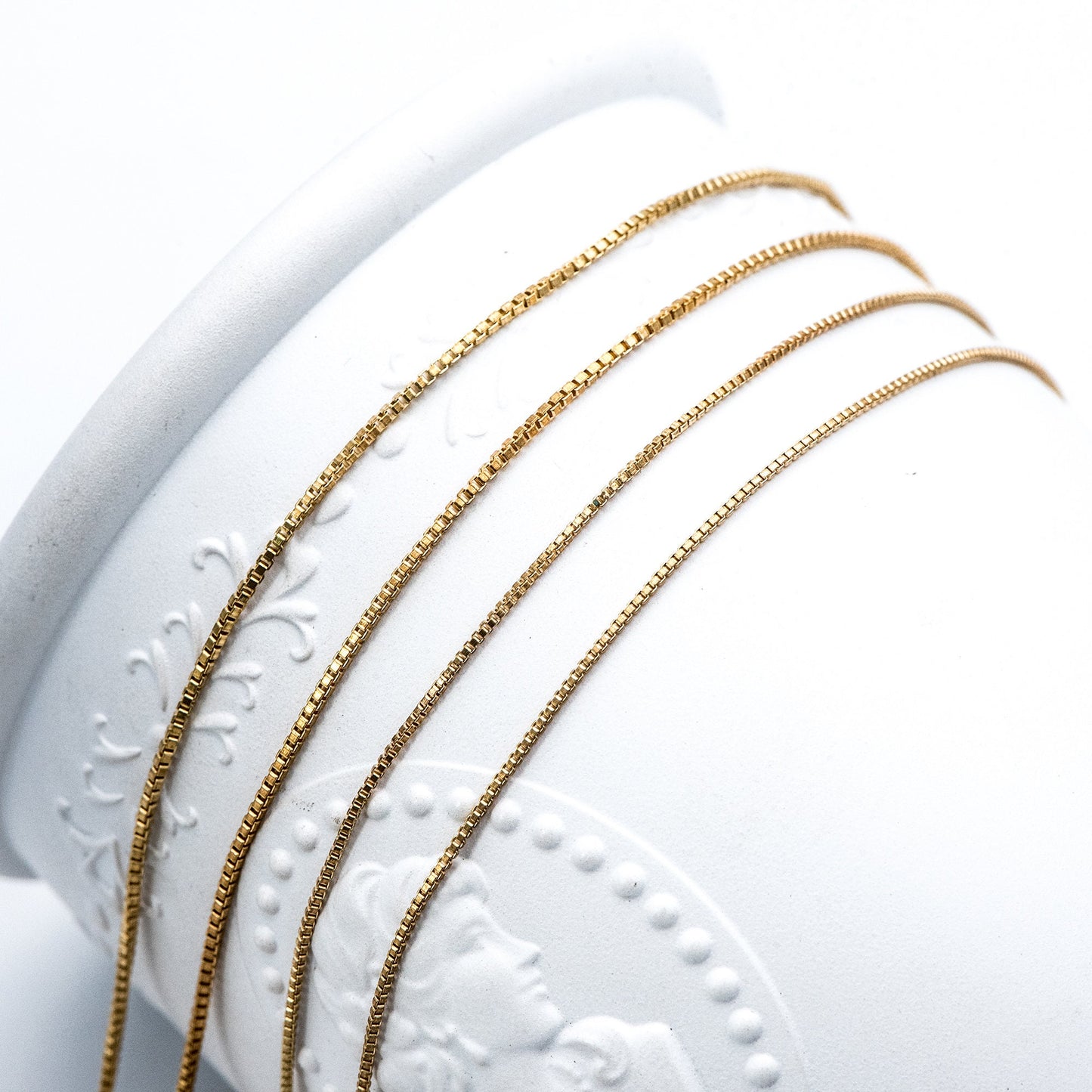 Raw Brass Box Chains Wholesale, 0.7/ 0.9/ 1.1m Thin (#LK-259-RB)/ 1 Meter=3.3 ft