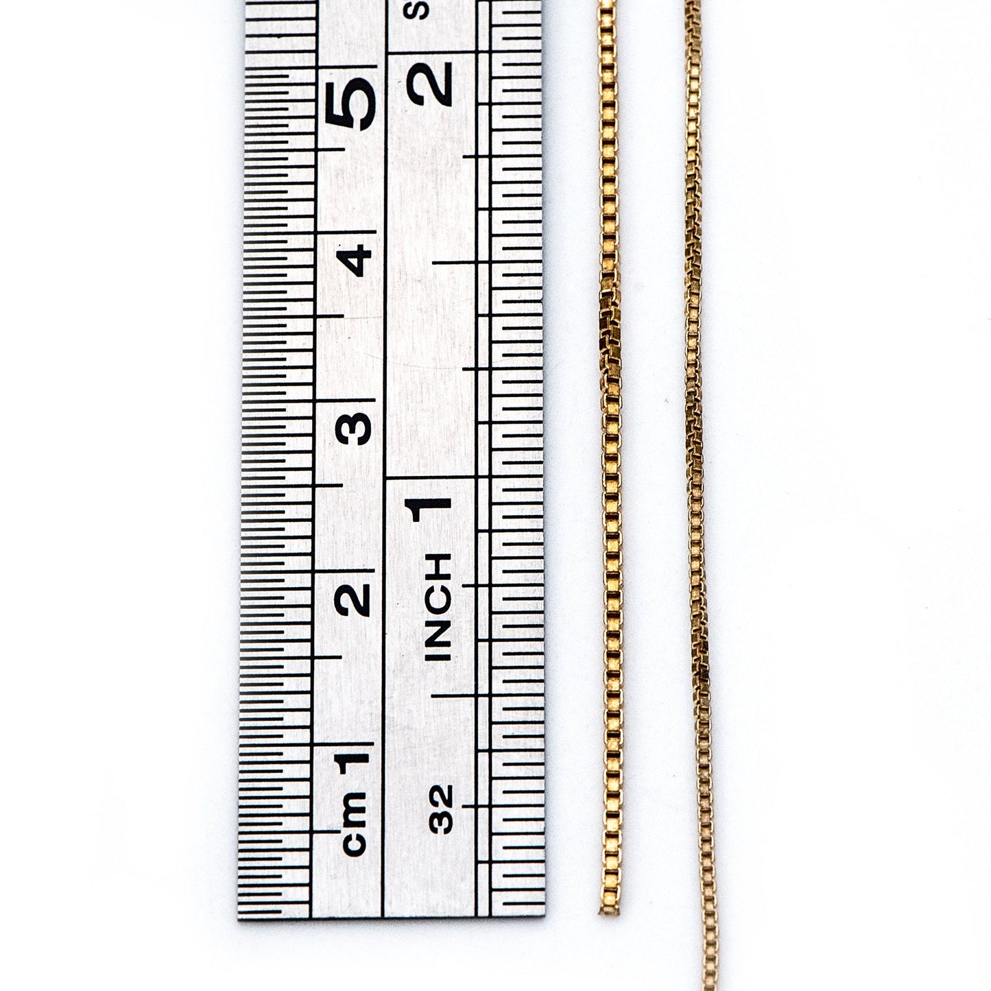 Raw Brass Box Chains Wholesale, 0.7/ 0.9/ 1.1m Thin (#LK-259-RB)/ 1 Meter=3.3 ft