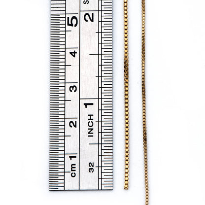 Raw Brass Box Chains Wholesale, 0.7/ 0.9/ 1.1m Thin (#LK-259-RB)/ 1 Meter=3.3 ft