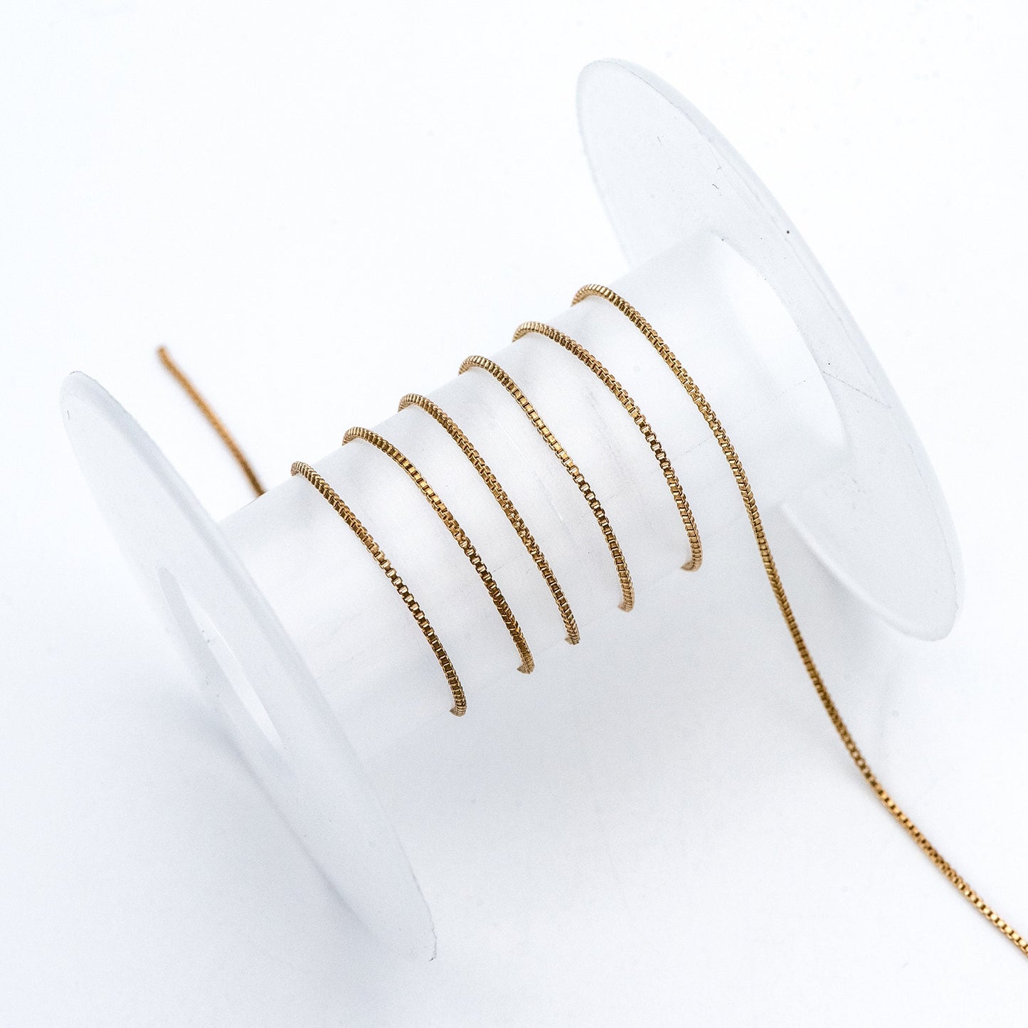 Raw Brass Box Chains Wholesale, 0.7/ 0.9/ 1.1m Thin (#LK-259-RB)/ 1 Meter=3.3 ft