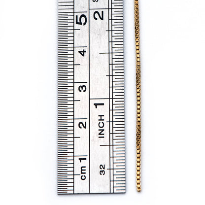 Raw Brass Box Chains Wholesale, 0.7/ 0.9/ 1.1m Thin (#LK-259-RB)/ 1 Meter=3.3 ft