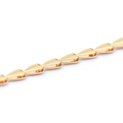 Gold/ Silver Tone Triangle Chain 3mm, Gold/ Rhodium plated Brass Arrow Chain, Quality Chain for DIY Jewelry (#LK-239)/ 1 Meter=3.3 ft