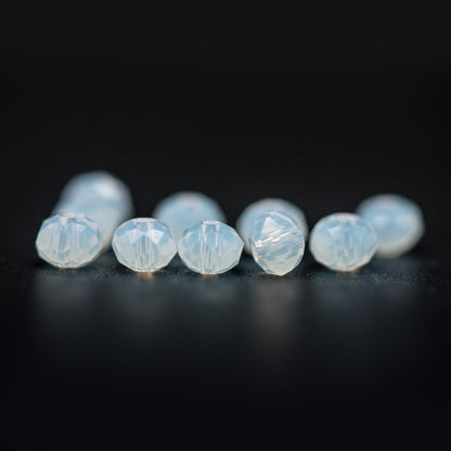Rondelle Crystal Glass Faceted beads Opalite 3x4mm- (BZ04-52) / 145Pcs