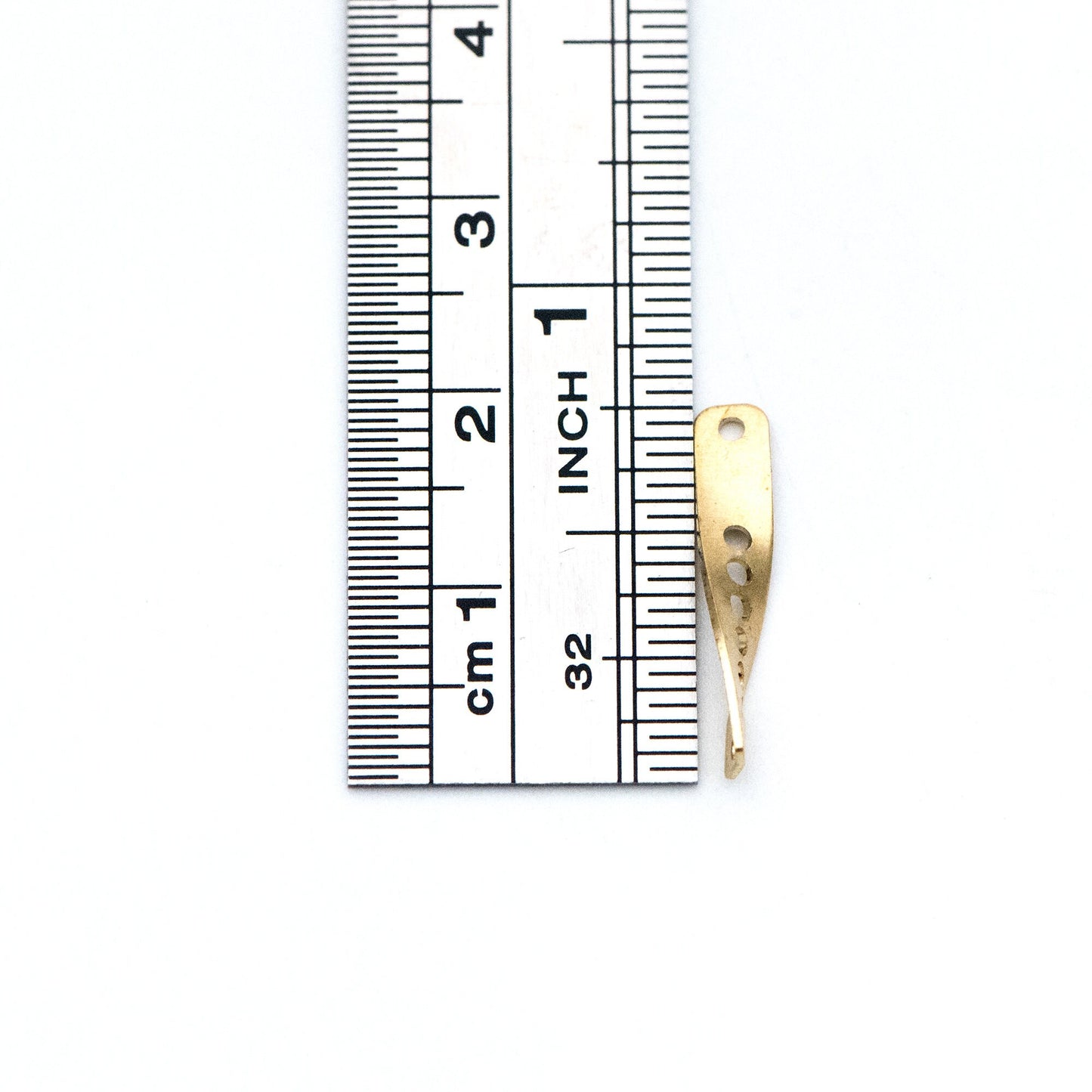 20pcs Raw Brass Link Pendants 19/ 27mm, Geometric Twisted Bar Charm Connectors (RB-122)