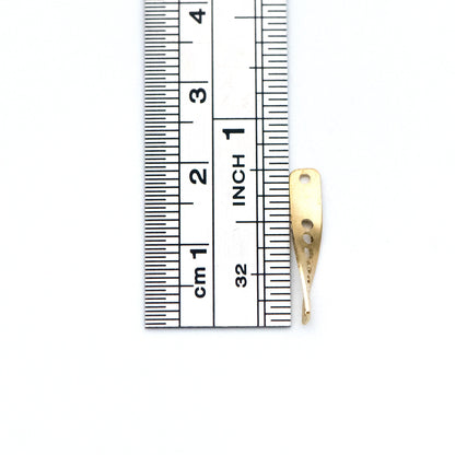 20pcs Raw Brass Link Pendants 19/ 27mm, Geometric Twisted Bar Charm Connectors (RB-122)