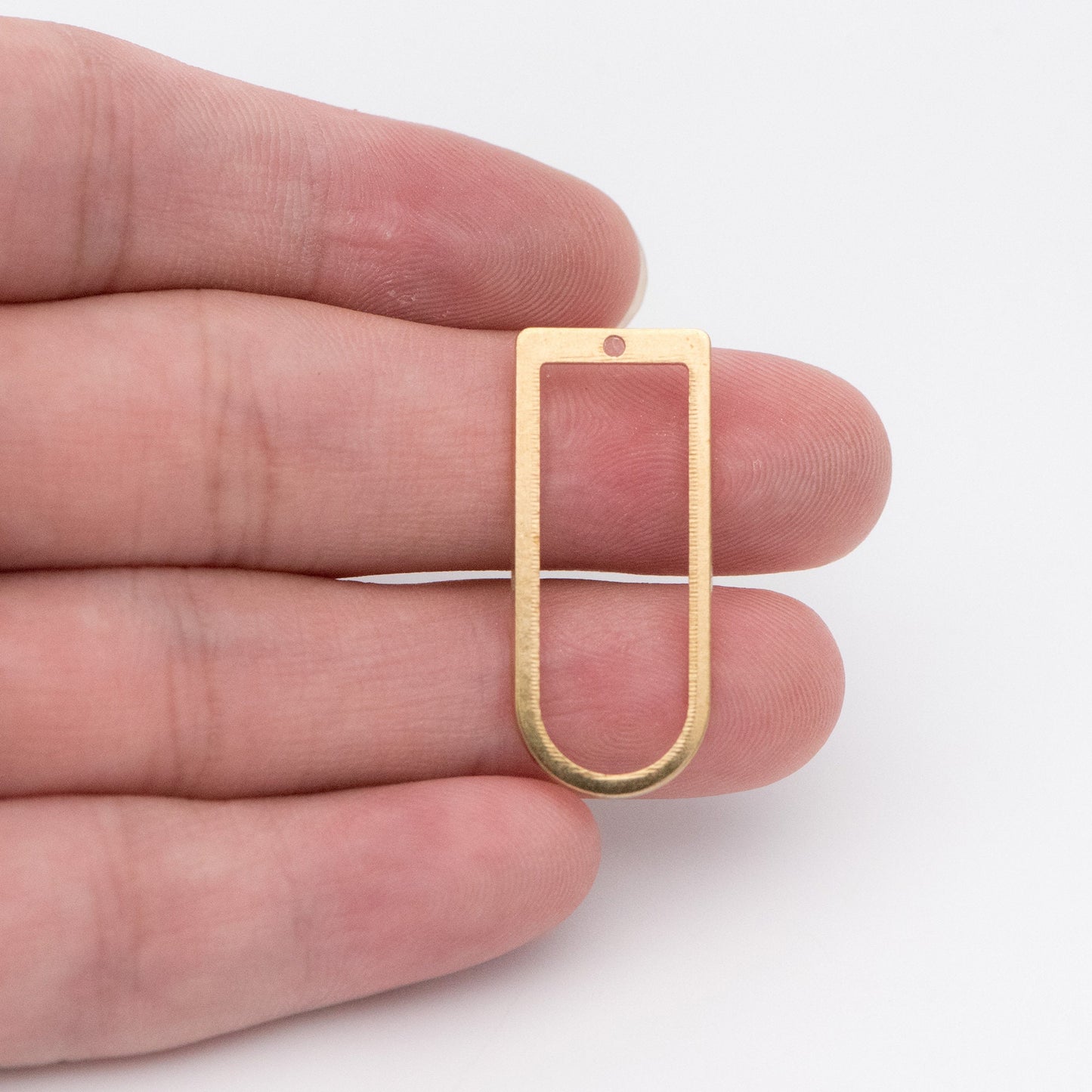 20pcs Raw Brass Link Charm Pendants 30x13mm, Brass Findings Wholesale (RB-147)