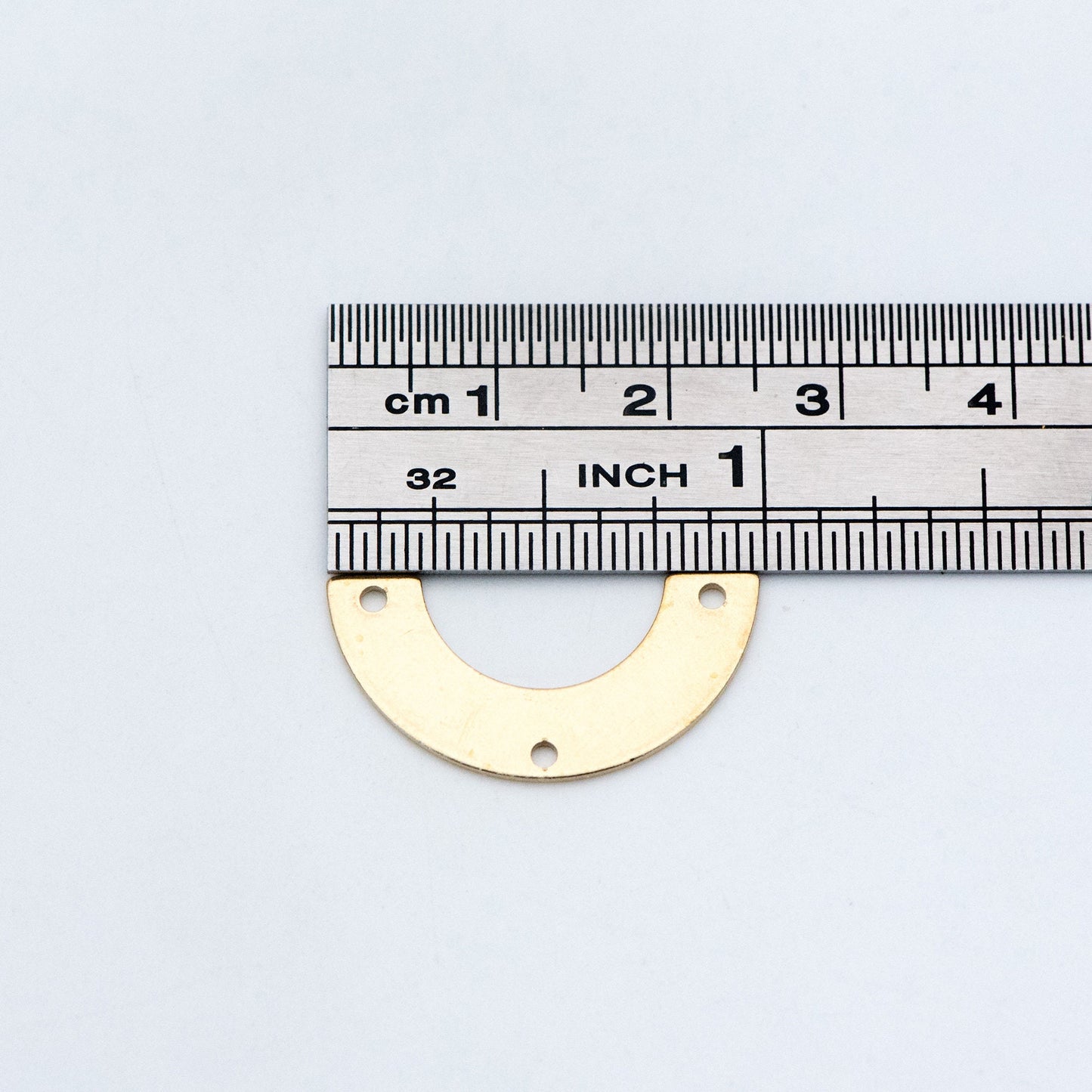 20pcs Raw Brass Fan Charm Connectors, Solid Brass Pendants Wholesale (RB-150)