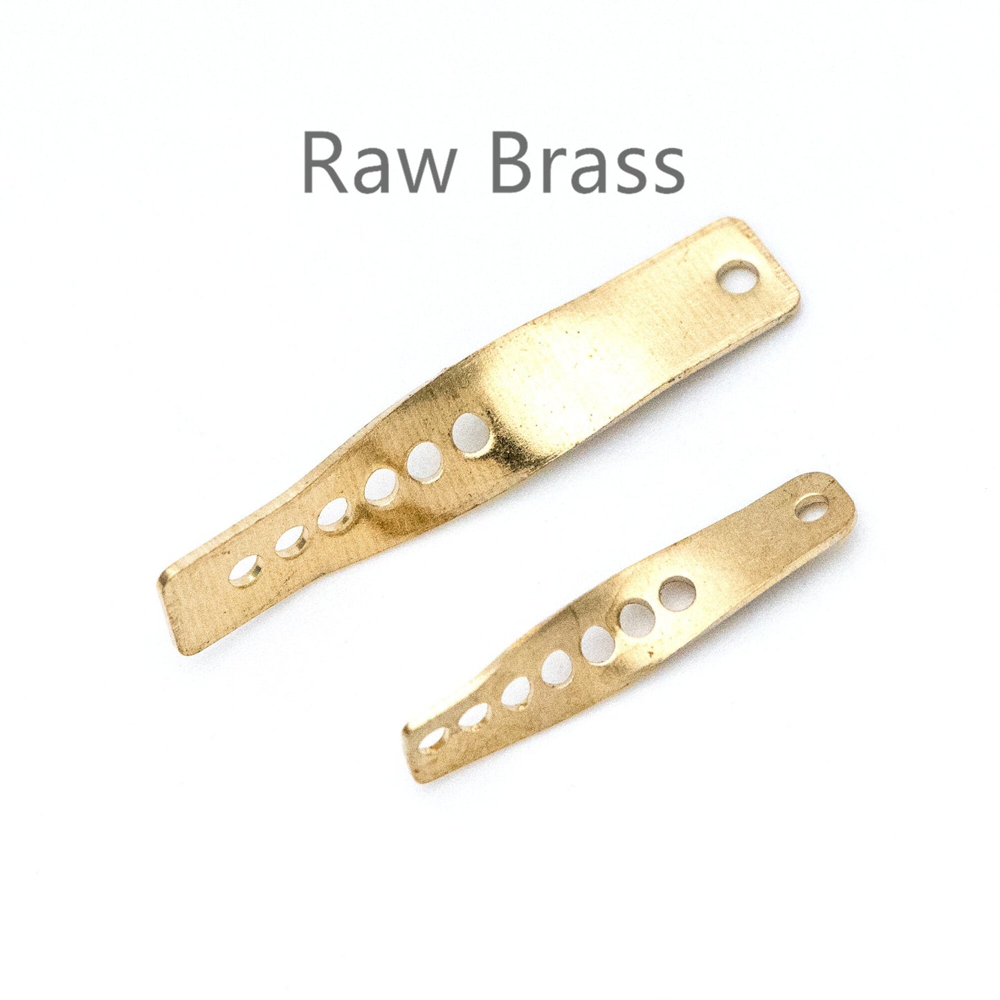 20pcs Raw Brass Link Pendants 19/ 27mm, Geometric Twisted Bar Charm Connectors (RB-122)