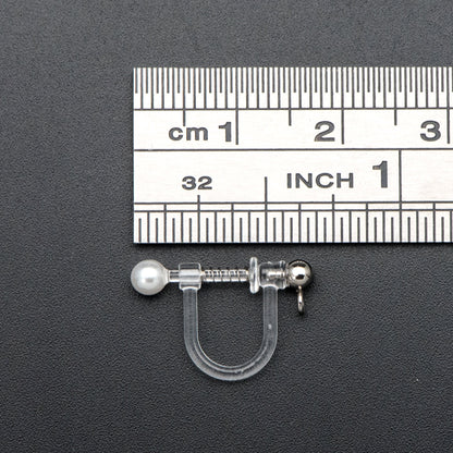 10pcs Resin Clip On Earring Findings,Gold/ Silver tone Non Pierced Earrings (GB-507)