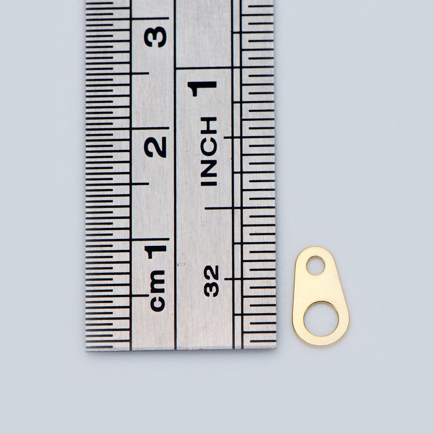 20pcs Gold plated Brass Teardrop Connectors for Necklace 6.5x4mm / 9x5mm (GB-716)