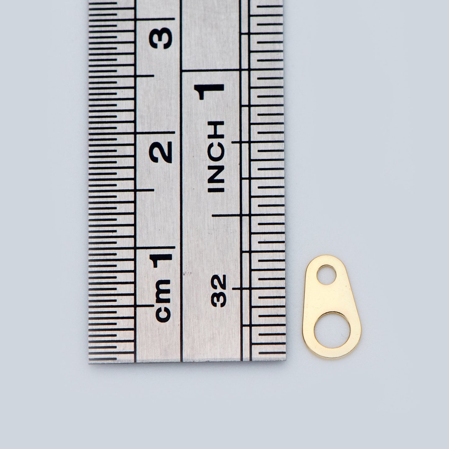 20pcs Gold plated Brass Teardrop Connectors for Necklace 6.5x4mm / 9x5mm (GB-3764-A)