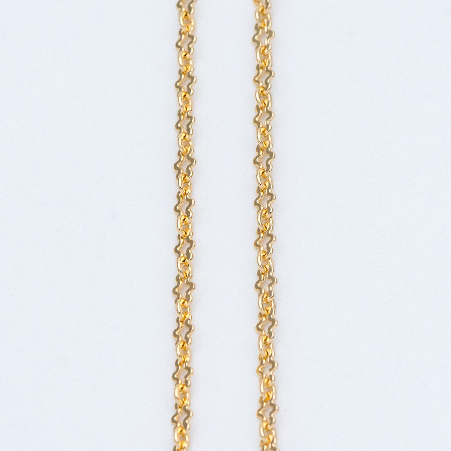 Gold plated Brass Link Chains 2.5mm, Craft DIY Components Wholesale (#LK-276)/ 1 Meter=3.3 ft