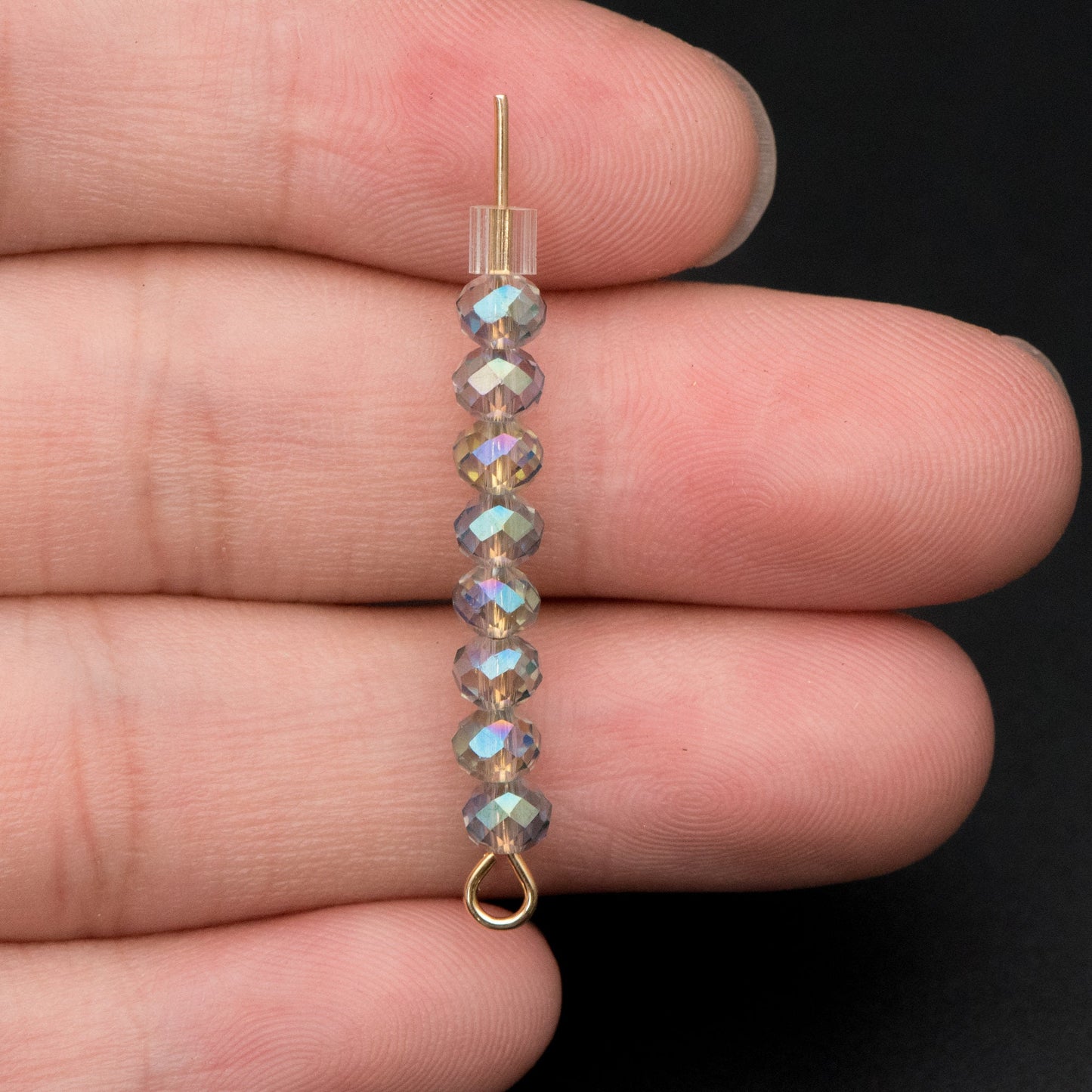 Faceted Rondelle Glass Crystal Beads Green 3x4mm-BZ04-82 / 140Pcs