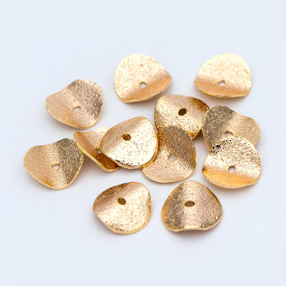 20pcs Gold Disc Spacer Beads, 18K Gold Plated Brass, 10mm Round Coin (GB-971)
