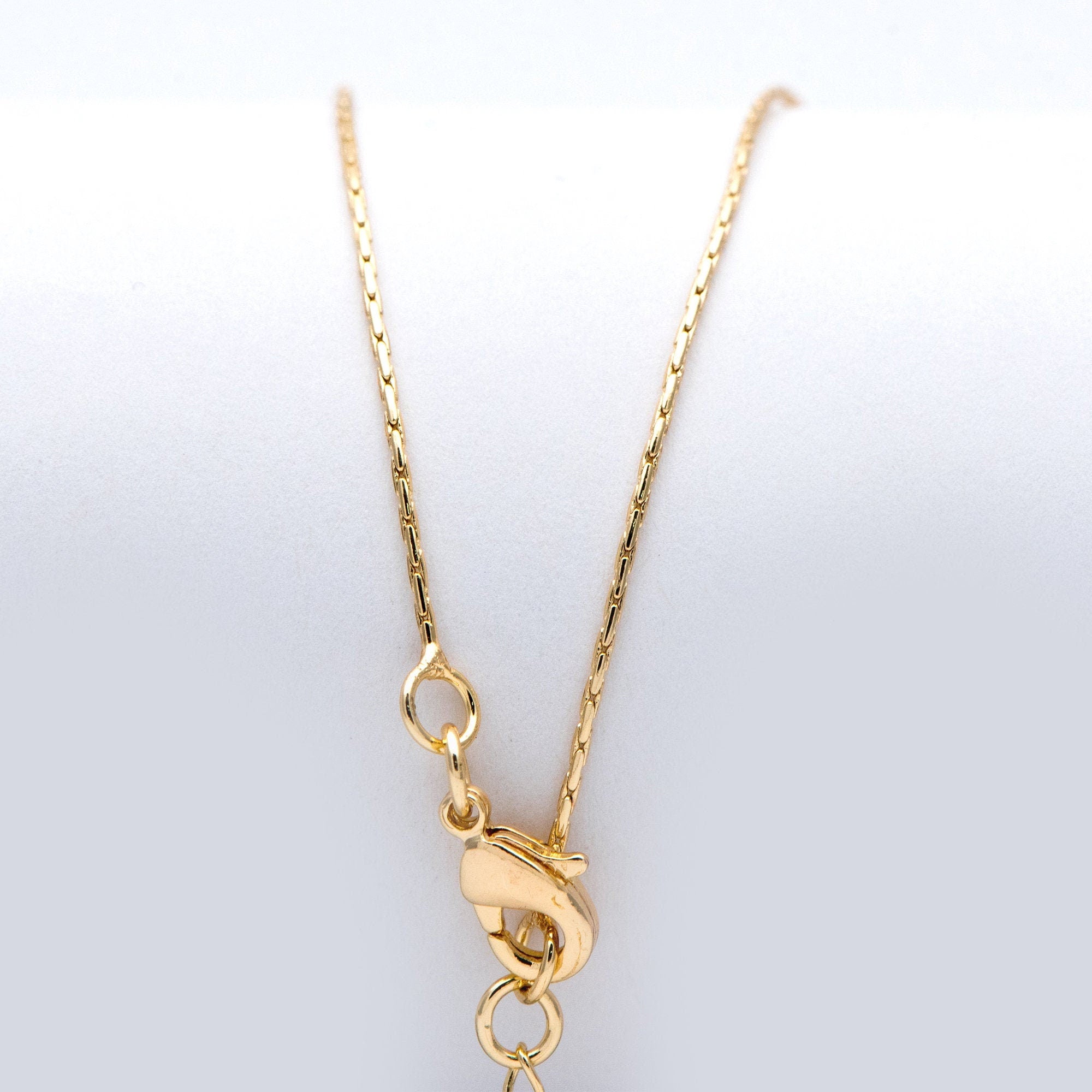 Gold/ Rhodium plated Brass Dainty Chains 0.8mm, 18 Inch Finished Necklace with 4cm Extender Chain, Ready to Wear (#LK-308)