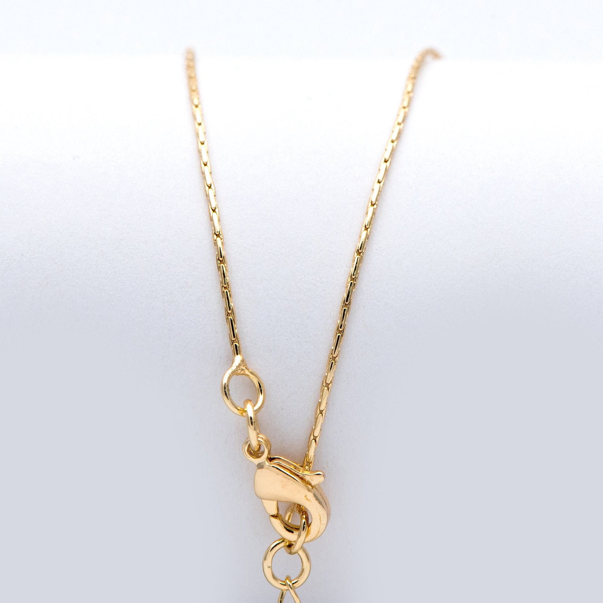 Gold/ Rhodium plated Brass Dainty Chains 0.8mm, 18 Inch Finished Necklace with 4cm Extender Chain, Ready to Wear (#LK-308)
