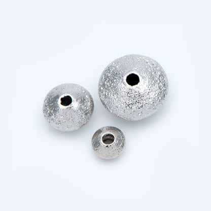 20pcs Silver tone Rondelle Beads, Rhodium plated Brass Spacers 5/ 7/ 10mm (GB-916)