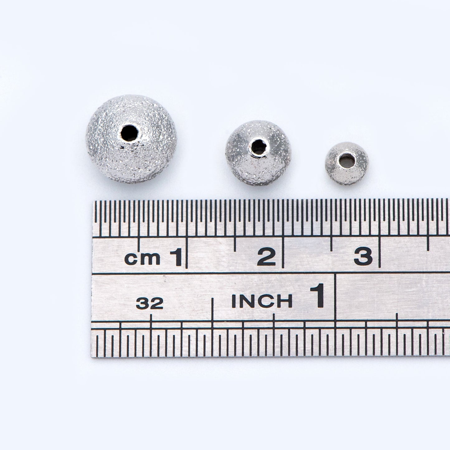 20pcs Silver tone Rondelle Beads, Rhodium plated Brass Spacers 5/ 7/ 10mm (GB-916)