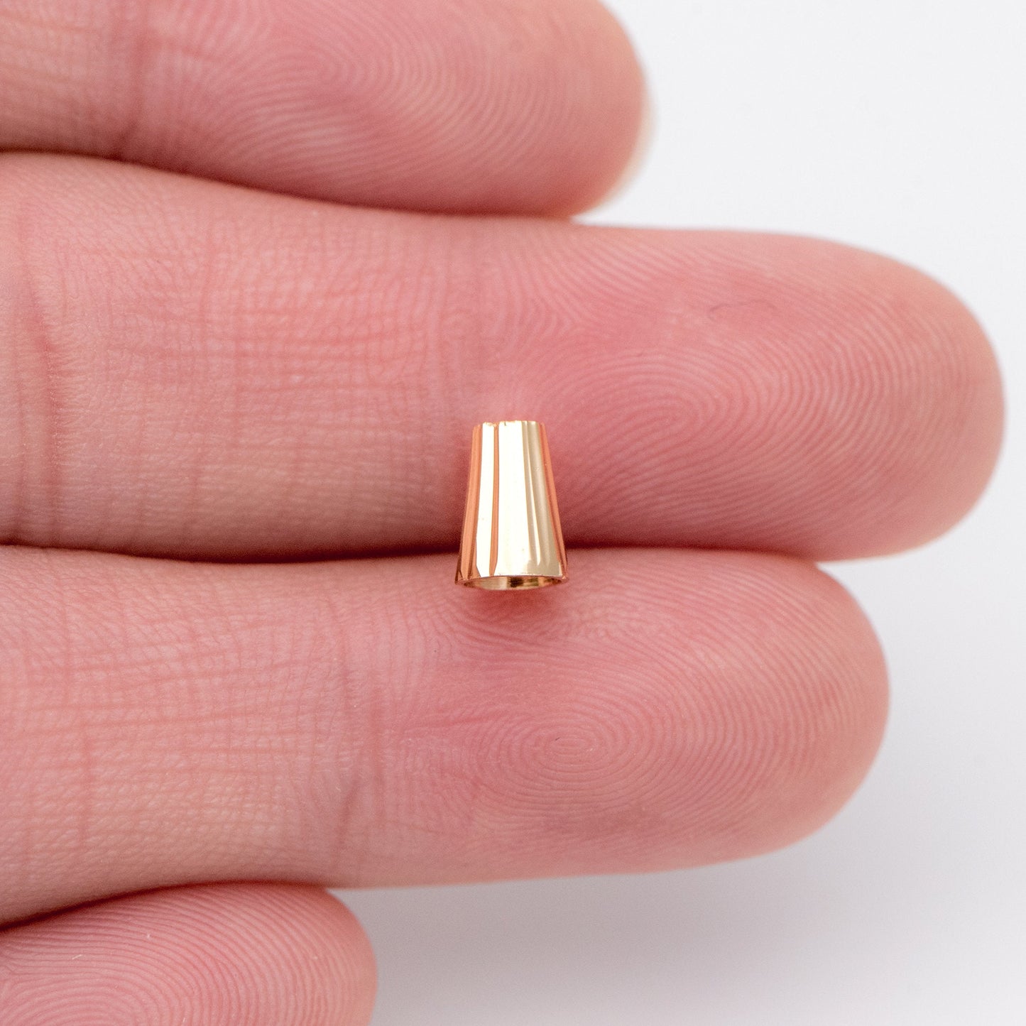 20pcs Gold Bead Caps 7x5mm, Gold plated Brass Spacer Beads, Lead Nickel Free (GB-1077)