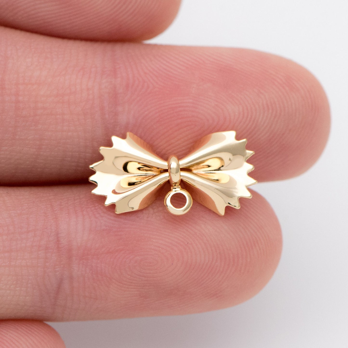 10pcs Gold plated Brass Bow Knot Ear Posts, Bowknot Stud Earrings (GB-1029)