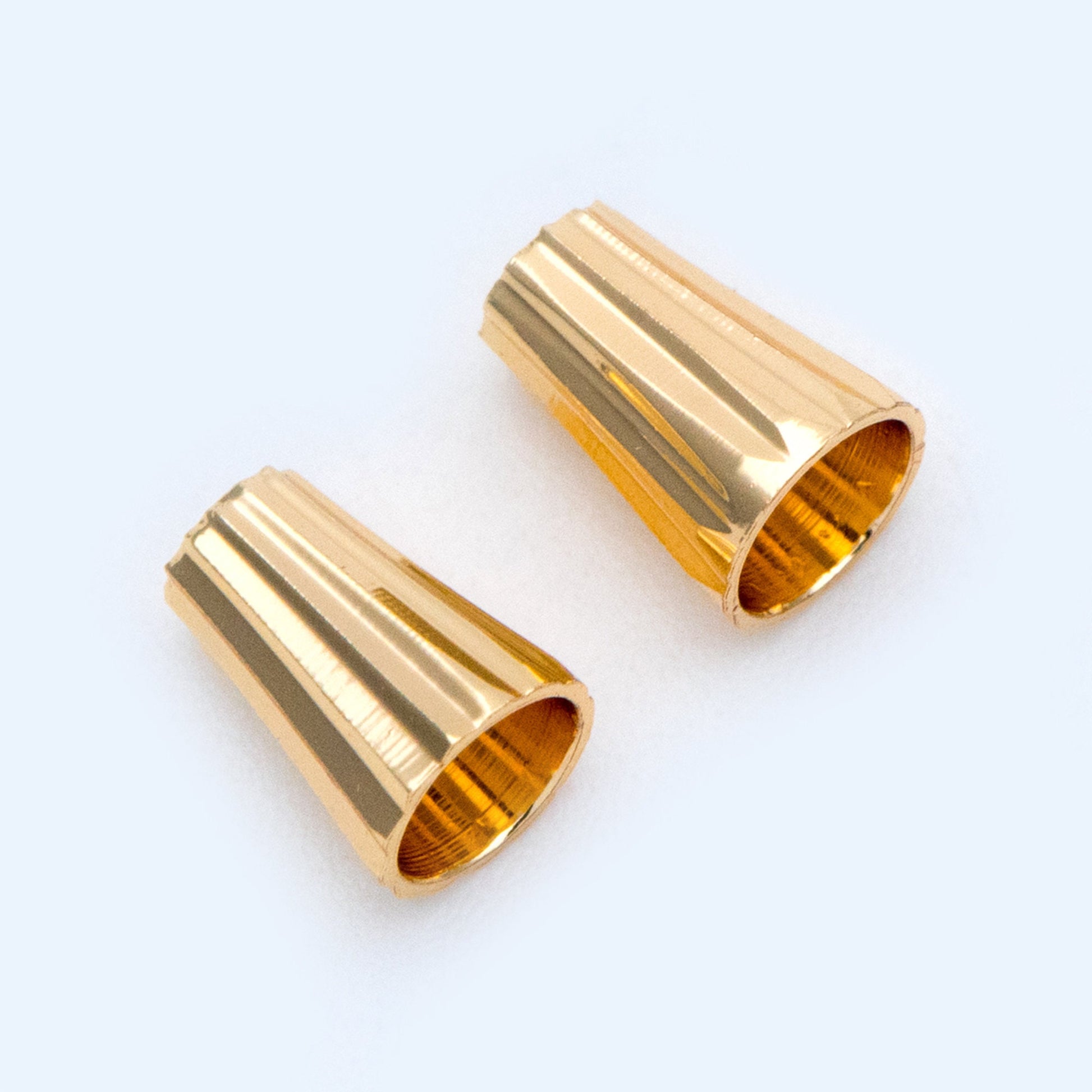 20pcs Gold Bead Caps 7x5mm, Gold plated Brass Spacer Beads, Lead Nickel Free (GB-1077)