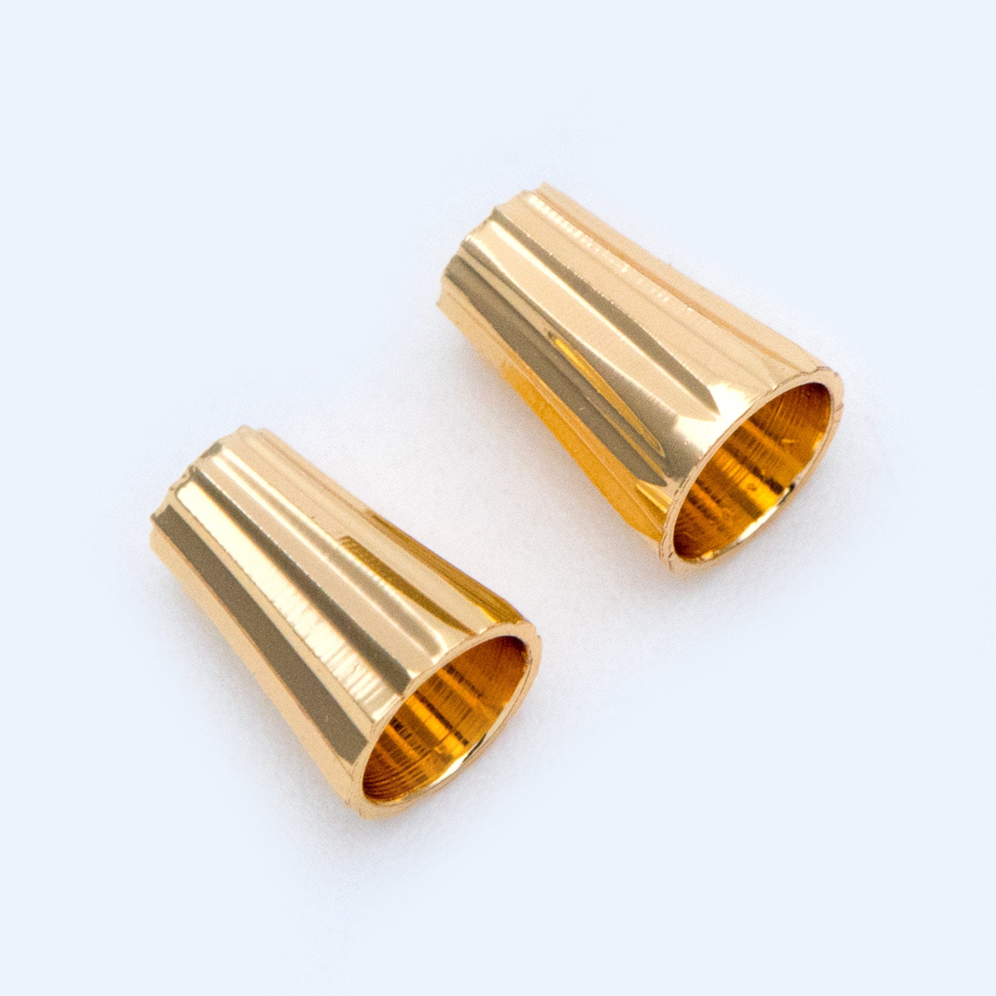 20pcs Gold Bead Caps 7x5mm, Gold plated Brass Spacer Beads, Lead Nickel Free (GB-1077)