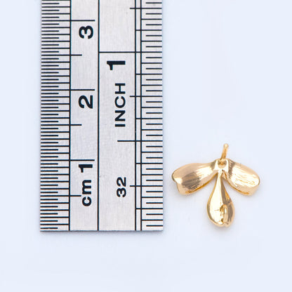 10pcs Gold/ Silver Tone Leaf Earring with Loop, Gold Plated Brass Stud Earrings, DIY Ear Findings (GB-1086)