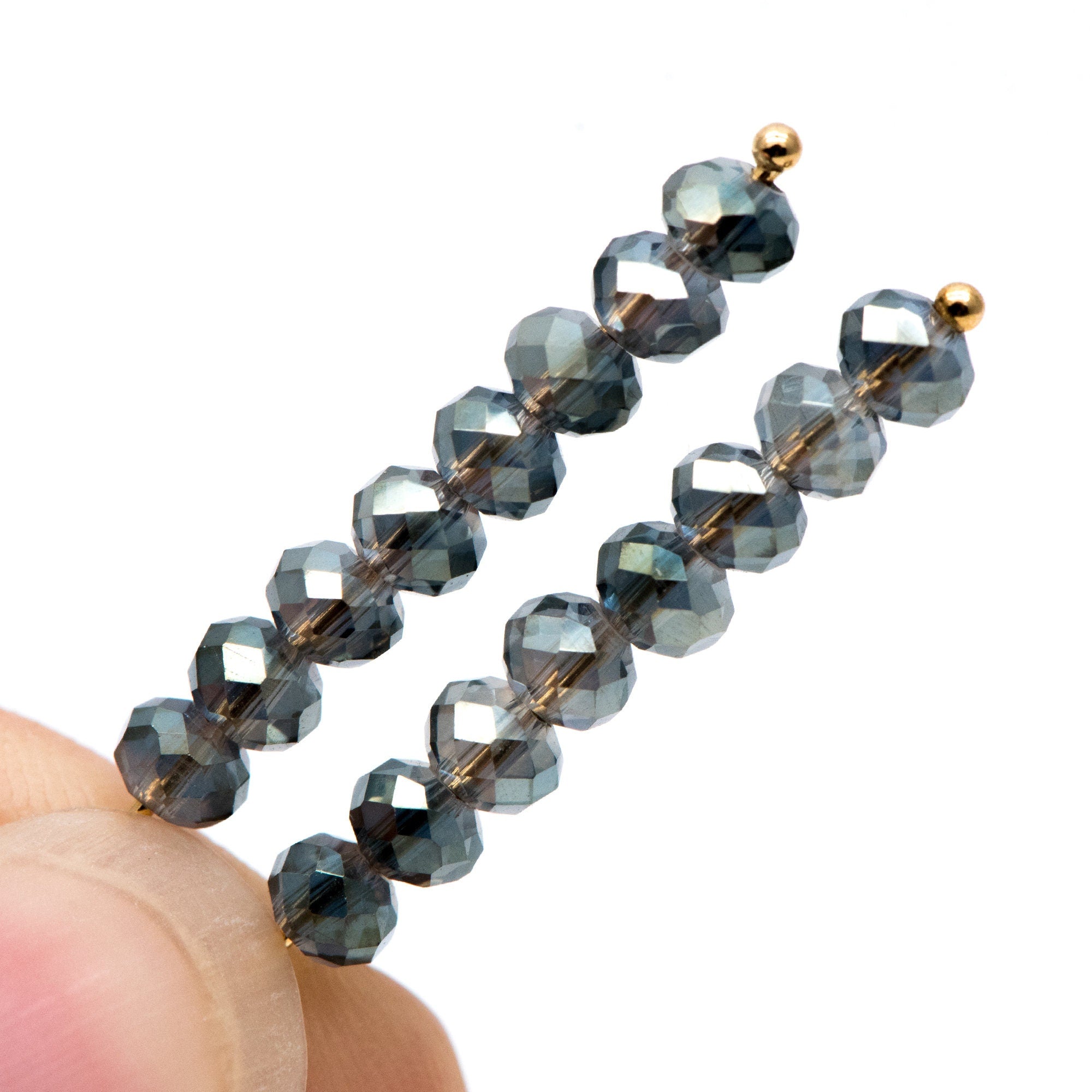 Crystal Glass Rondelle Faceted beads 3x4mm Sparkly Olivine Olive Green -(BZ04-137)/ 145pcs