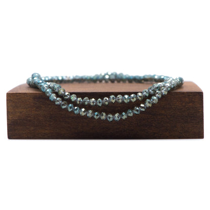 Crystal Glass Rondelle Faceted beads 3x4mm Sparkly Olivine Olive Green -(BZ04-137)/ 145pcs