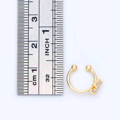 10pcs CZ Pave Ear Cuff, Cartilage, Dainty Earcuff Earring (GB-3539-B)