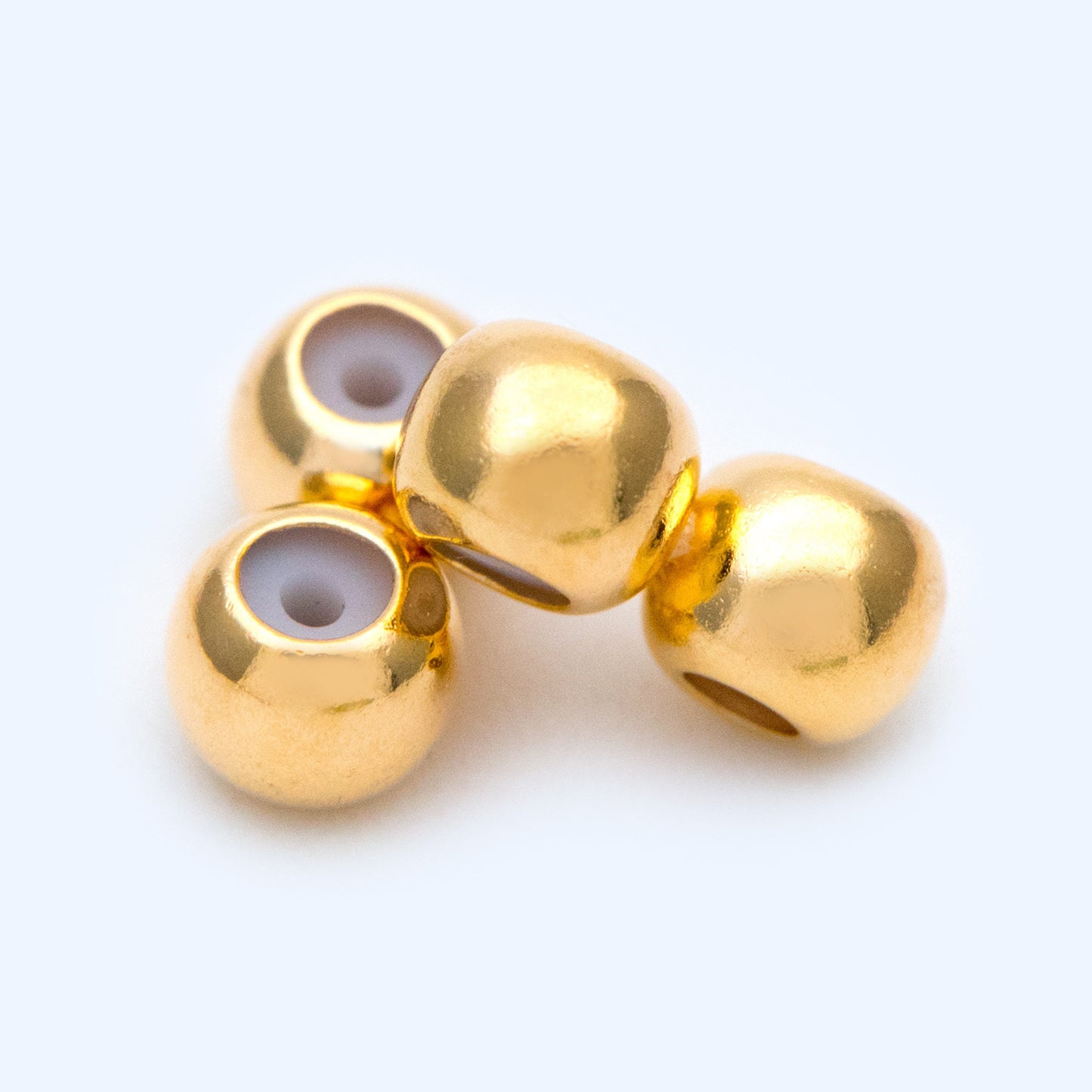 10pcs Chain Stopper, 3/ 4mm Double Beads Grip Slide Holder, Silicone Grip Slider Bead, Necklace Length Controller, Earrings Stopper(GB-1238)