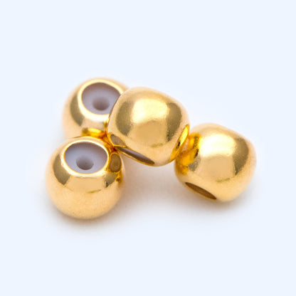 10pcs Chain Stopper, 3/ 4mm Double Beads Grip Slide Holder, Silicone Grip Slider Bead, Necklace Length Controller, Earrings Stopper(GB-1238)