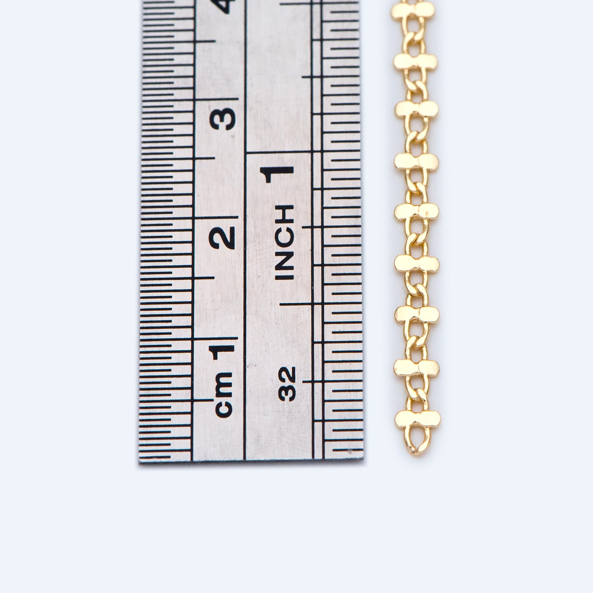 Gold plated Brass Link Chains 3.6mm, Floral Specialty Chains for DIY Necklace (#LK-242-1)/ 1 Meter=3.3 ft