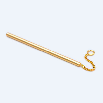 10pcs Long Bar Charms 63mm, Gold/ Rhodium plated Brass Stick Pendants (GB-1279-D)
