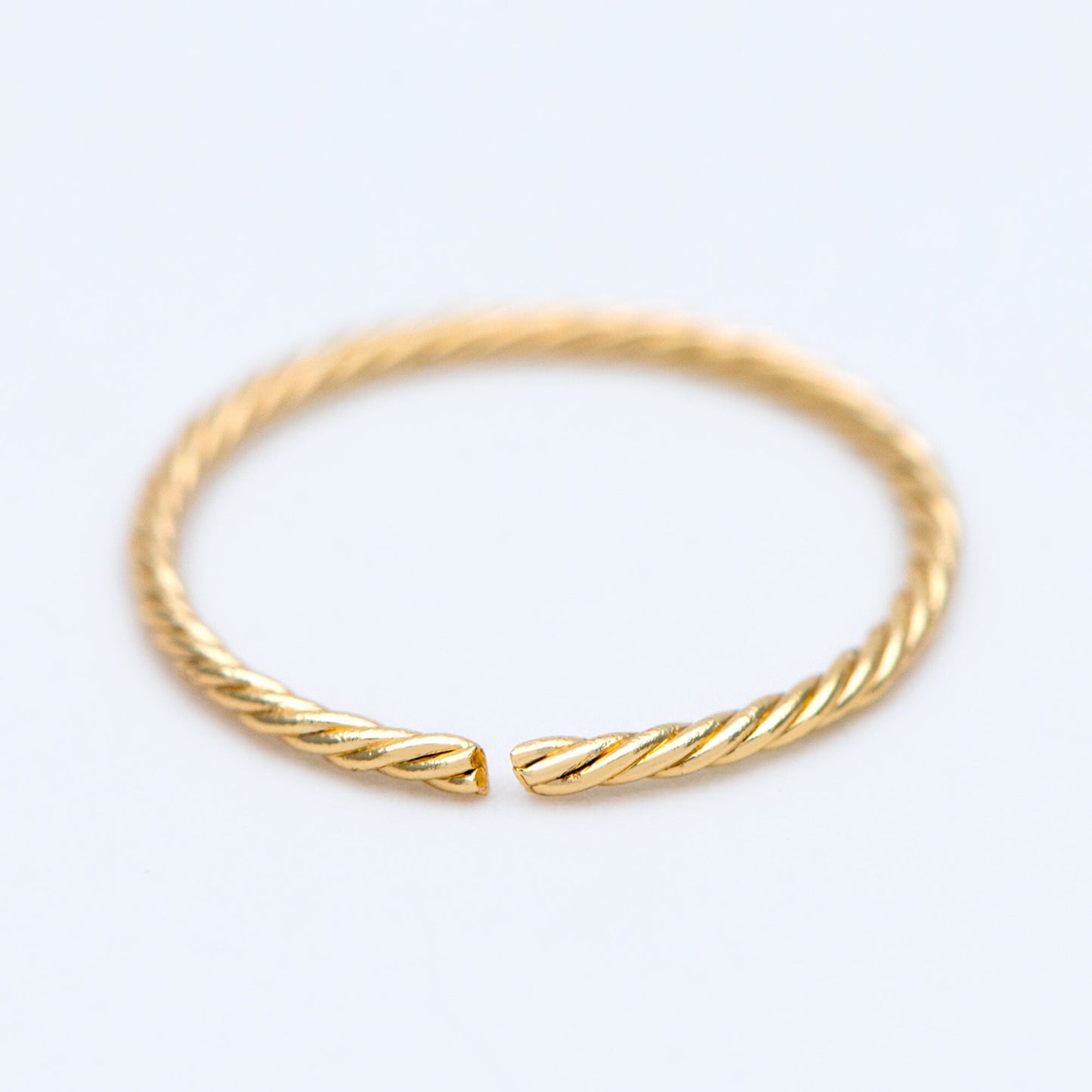 20pcs Gold Round Open Ring 16.5mm, Real Gold plated Brass, Geometric Hoop Circle (GB-1305)