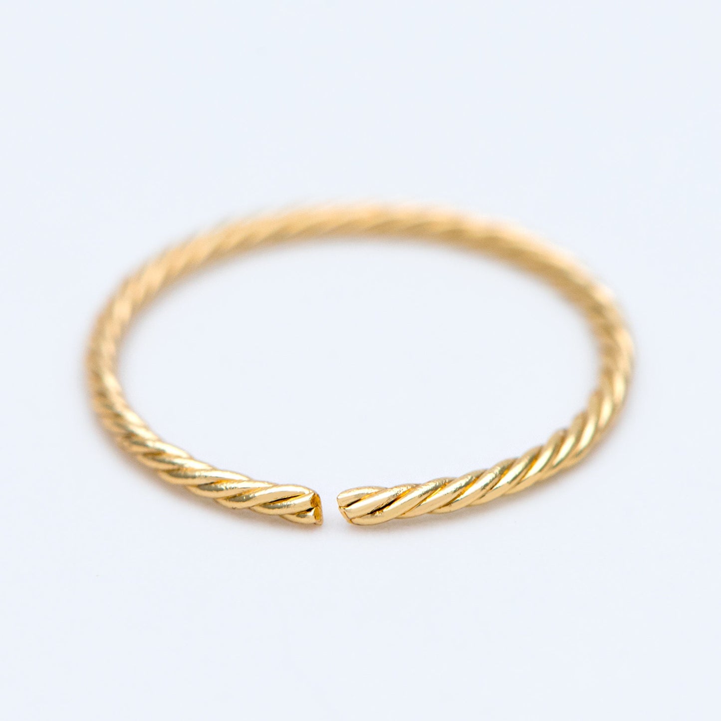 20pcs Gold Round Open Ring 16.5mm, Real Gold plated Brass, Geometric Hoop Circle (GB-1305)