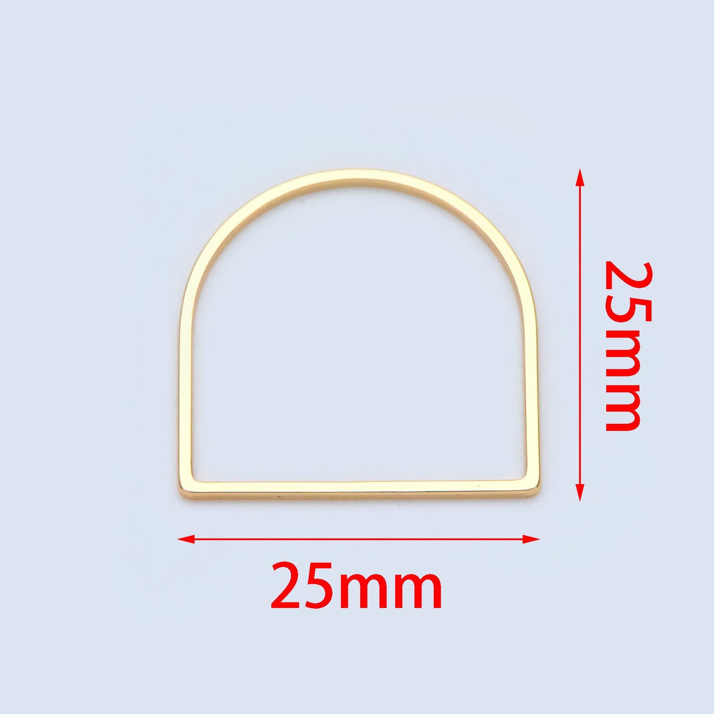 10pcs Gold/ Silver tone Horseshoe Loops, Geometric Hoop Link Connectors, Gold/ Rhodium plated BrassHorse Shoe Hoop Pendants (GB-1314)