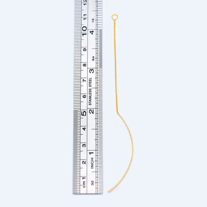 10pcs Gold Ear Threader Earrings,Chain Earrings, Earwire Thread with Jump Ring, Dainty Earrings (GB-1299-A)