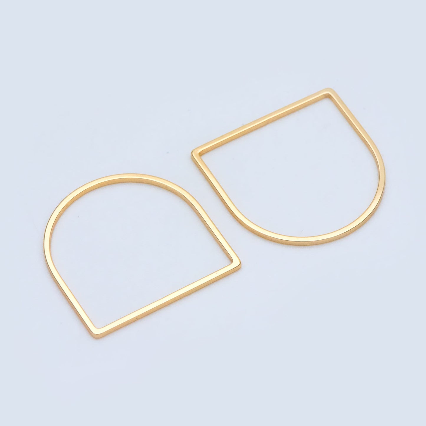 10pcs Gold/ Silver tone Horseshoe Loops, Geometric Hoop Link Connectors, Gold/ Rhodium plated BrassHorse Shoe Hoop Pendants (GB-1314)