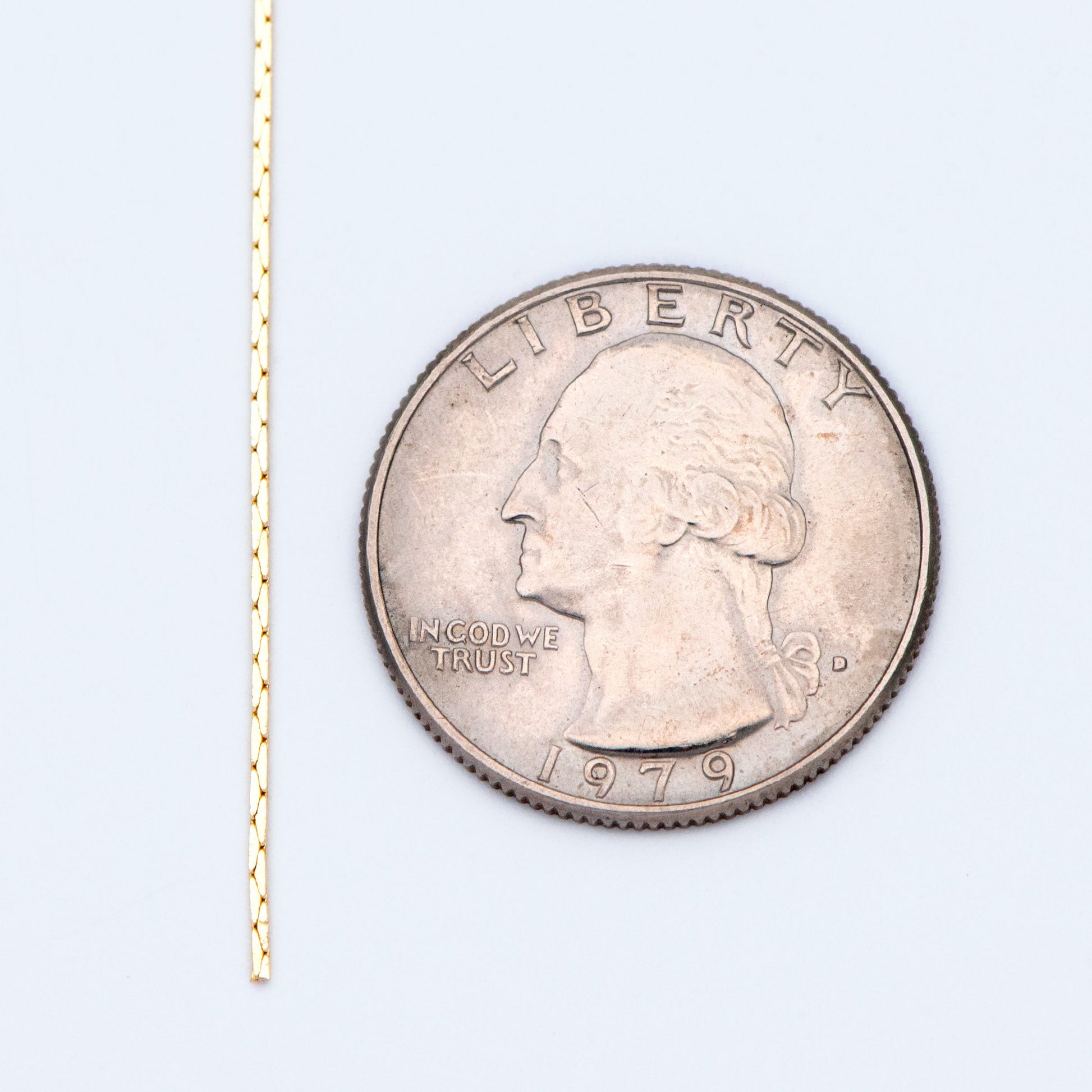 Dainty Tiny Gold/ Silver plated Brass Chains 0.7mm Thin (#LK-148)/ 1 Meter=3.3 ft