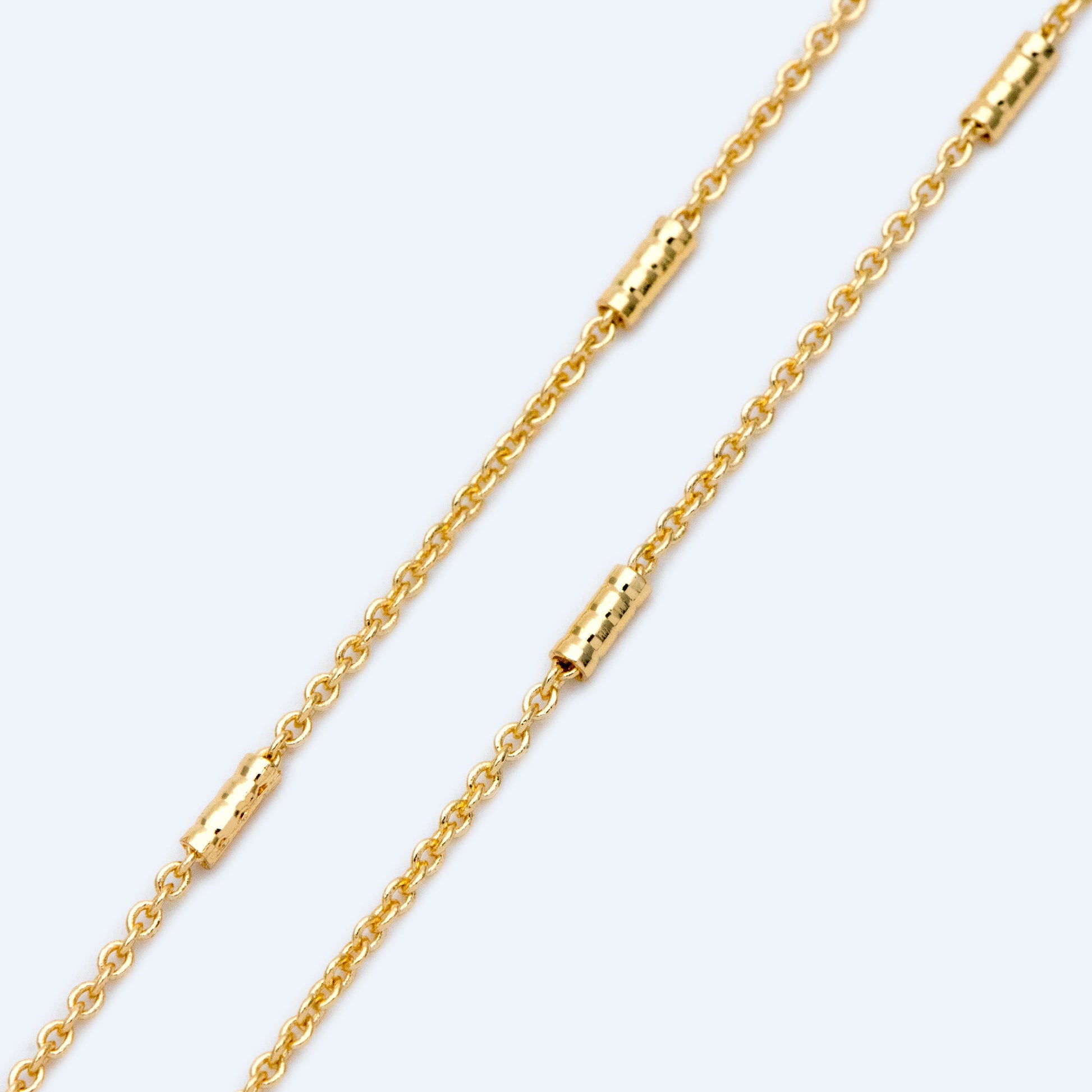 Gold/ Silver plated Brass Chains, Real Gold Designer Chain, 1.5mm Thin Decorative Chains (#LK-127)/ 1 meters=3.3 feet