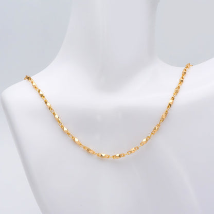 Gold plated Brass Link Chains 2.6mm, Floral Specialty Chains for DIY Necklace (#LK-401)/ 1 Meter=3.3 ft