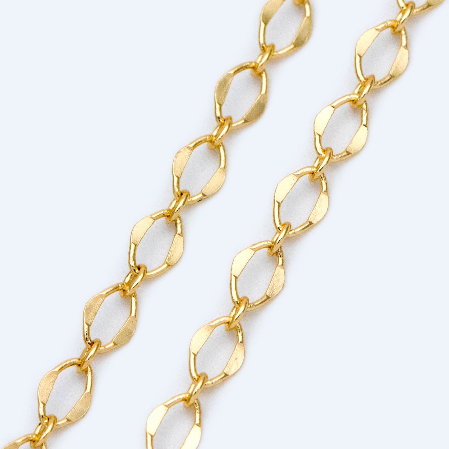 Gold plated Brass Oval Chains 3.5mm, DIY Necklace Findings Wholesale (#LK-383)/ 1 Meter=3.3 ft