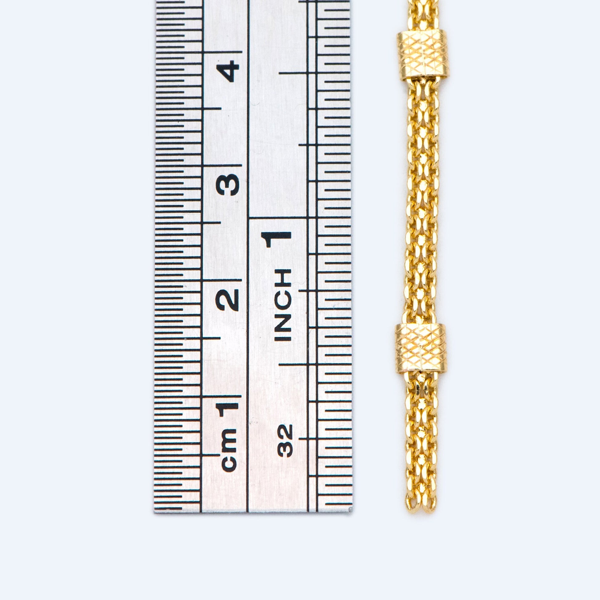 Gold plated Brass Chain, Wholesale Craft Supplies, Jewelry Supplie (#LK-426)/ 1 Meter=3.3 ft