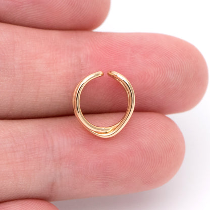 10pcs Gold/ Silver tone Ear Cuff, Cartilage, Dainty Earcuff Earring (GB-1452)