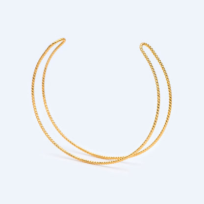 4pcs Gold/ Silver Two Bangle Bracelet Base, Brass Expandable Bangle Wire, Wire Wrapping Bracelet Supply Findings (#GB-1385)