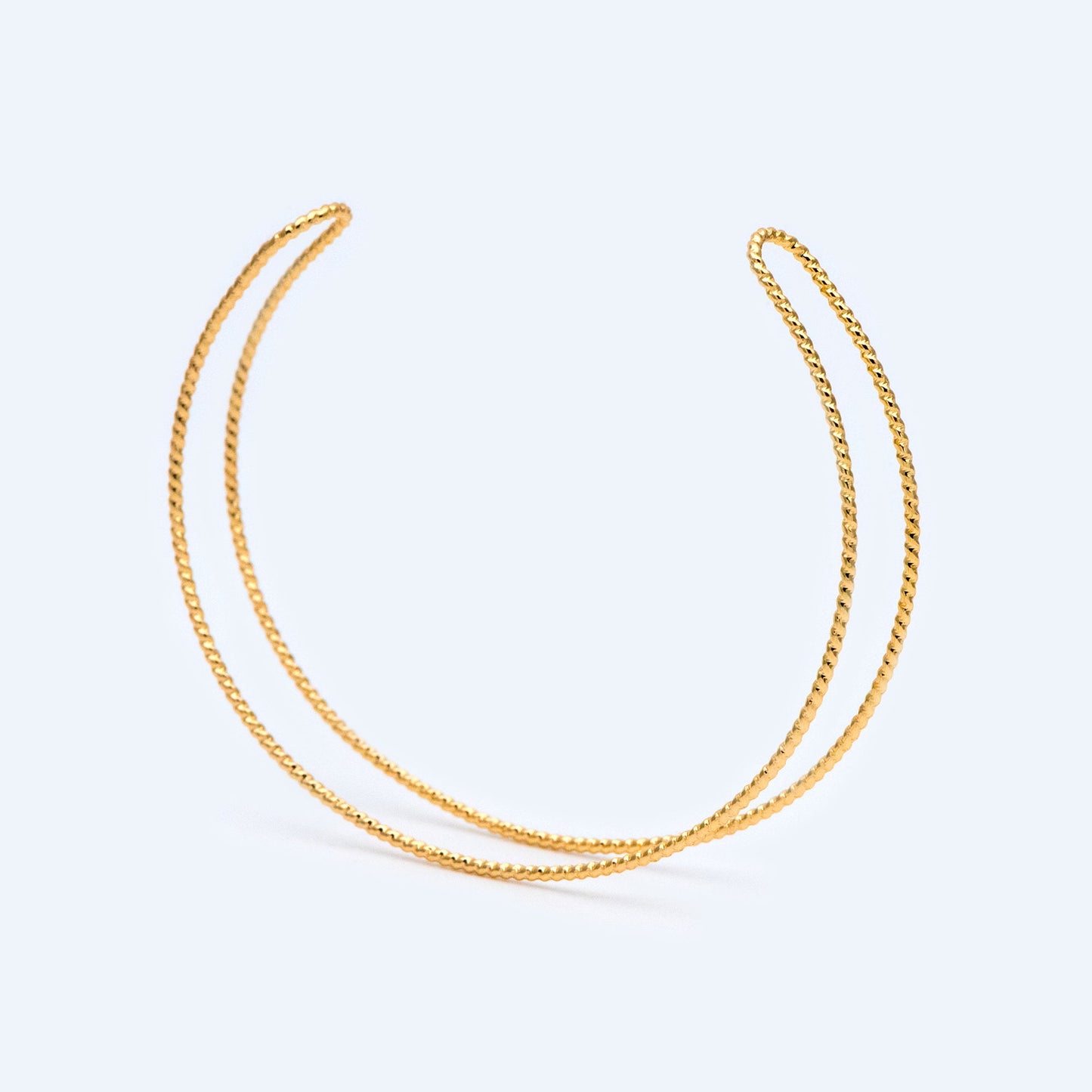 4pcs Gold/ Silver Two Bangle Bracelet Base, Brass Expandable Bangle Wire, Wire Wrapping Bracelet Supply Findings (#GB-1385)