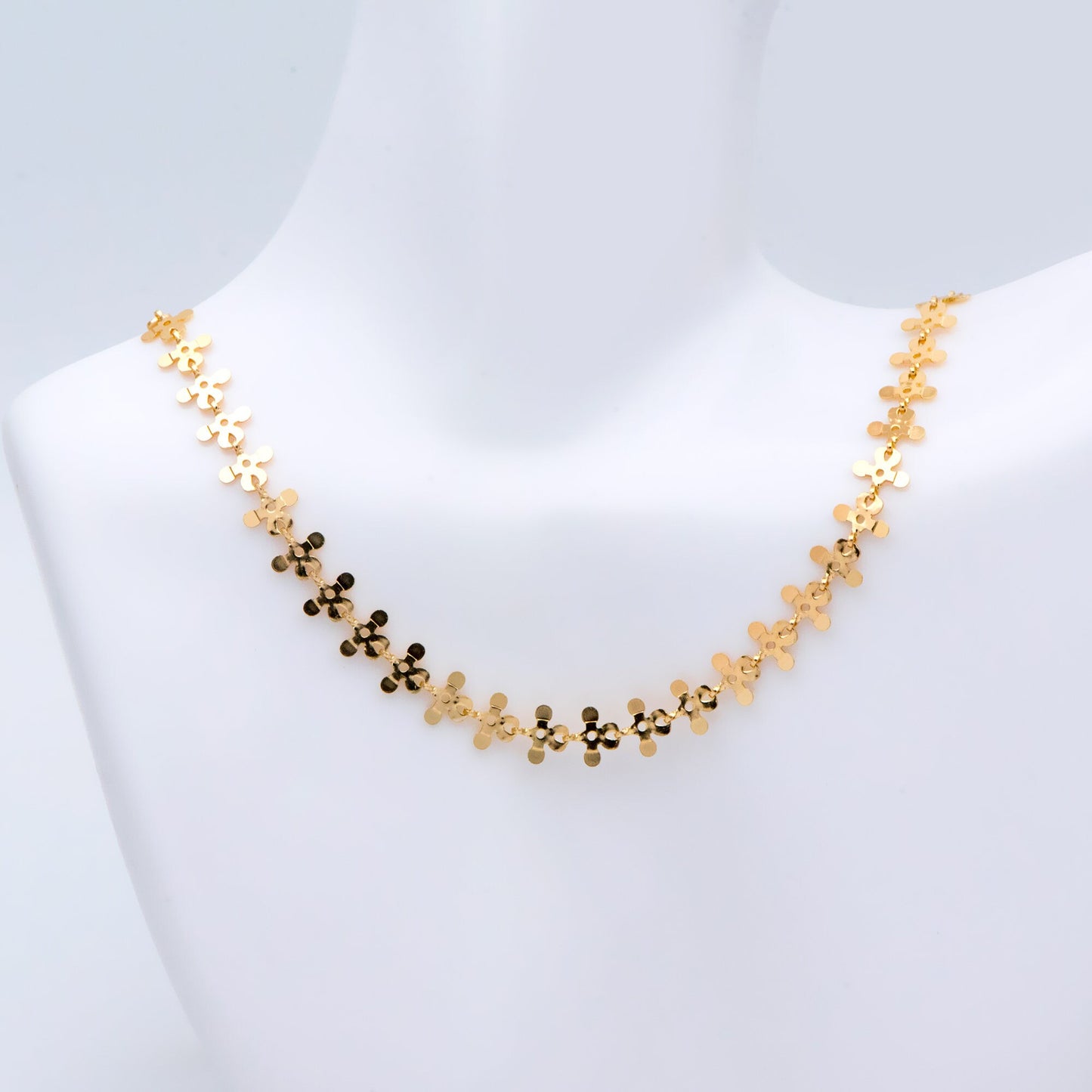 18K Gold plated Brass Link Chains 7mm (#LK-407)/ 1 Meter=3.3 ft